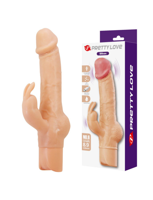 Pretty Love Ellison Flesh – Rabbit Realistic Vibrator