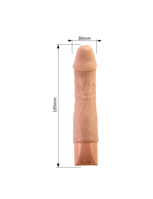 Pretty Love Jermaine – Realistic Vibrating Dildo 7.7"