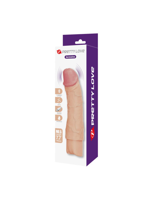 Pretty Love Jermaine – Realistic Vibrating Dildo 7.7"
