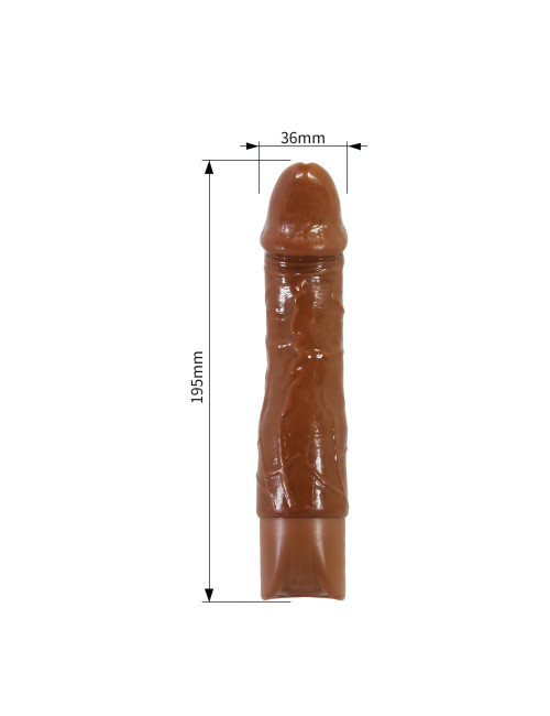 Pretty Love Jermaine Brown – Realistic Vibrating Dildo 7.7"