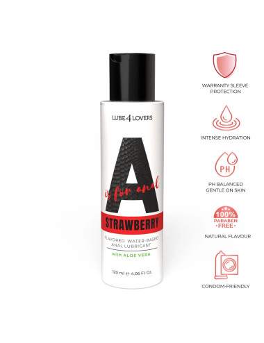 Anal Lubricant A Is for Strawberry 120 ml