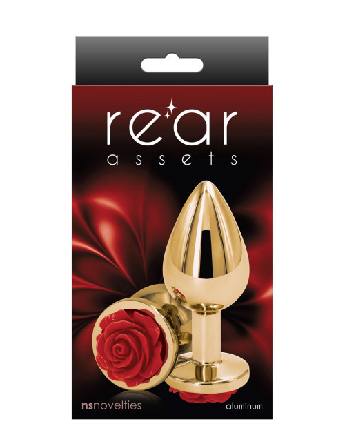 Rose Buttplug Medium Red