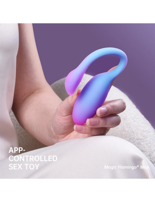 Magic Motion Flamingo Max Blue - Inteligentny wibrator
