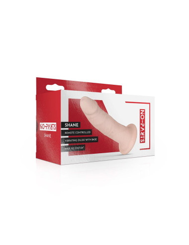 No-Parts - Shane Vibrating Dildo with Remote - 13 cm