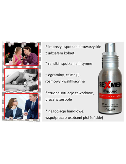 Aurora Feromony Sexmen Dynamic dla mężczyzn 50 ml