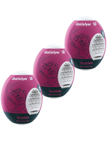 Masturbator-Eggs (set of 3 Bubble)
