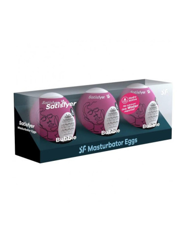 Masturbator-Eggs (set of 3 Bubble)