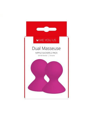 Pompka- Me You Us Dual Masseuse Silicone Nipple Suckers 2 Pack Purple