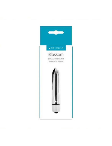 Wibrator- Me You Us Blossom 10 Mode Bullet Vibrator Silver