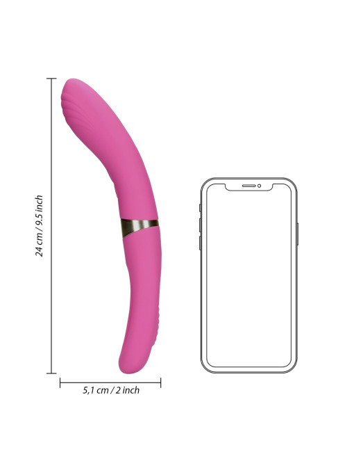Loveline Double-Sided - wibrator z funkcją klaskania i stymulacji G