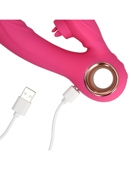 Tongue Flickering and Heating Rabbit Vibrator