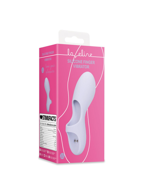 Loveline Silicone Finger Vibrator - Fioletowy