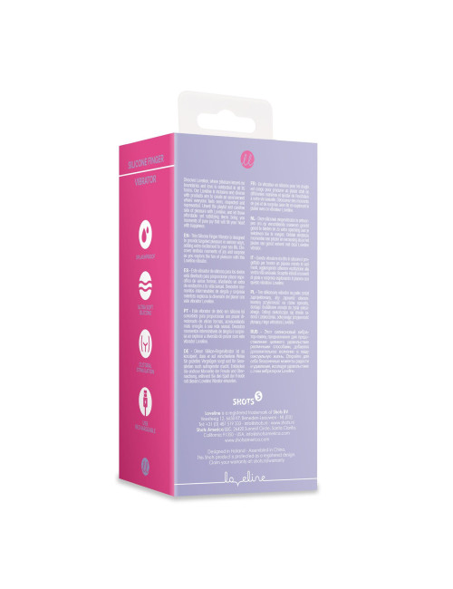 Loveline Silicone Finger Vibrator - Fioletowy