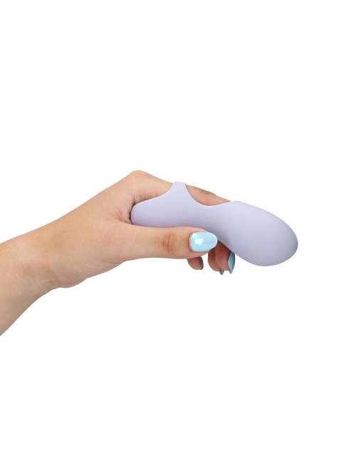 Loveline Silicone Finger Vibrator - Fioletowy