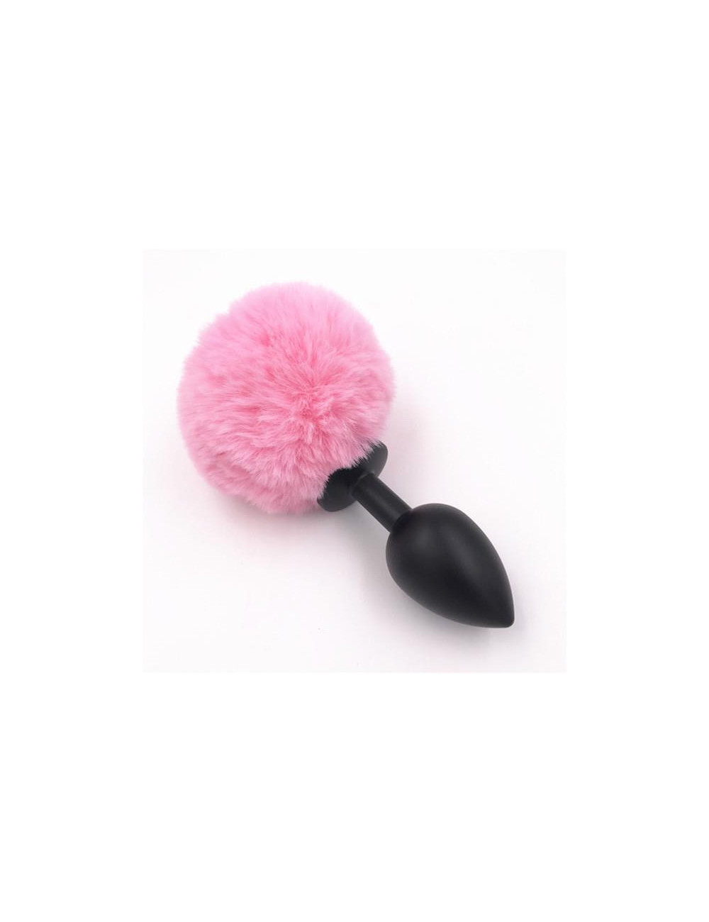 Bunny plug 3 - pack  black with pink tail starter 3 - pack