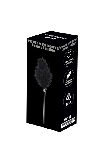 Luxury feather black