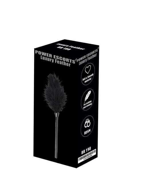 Luxury feather black