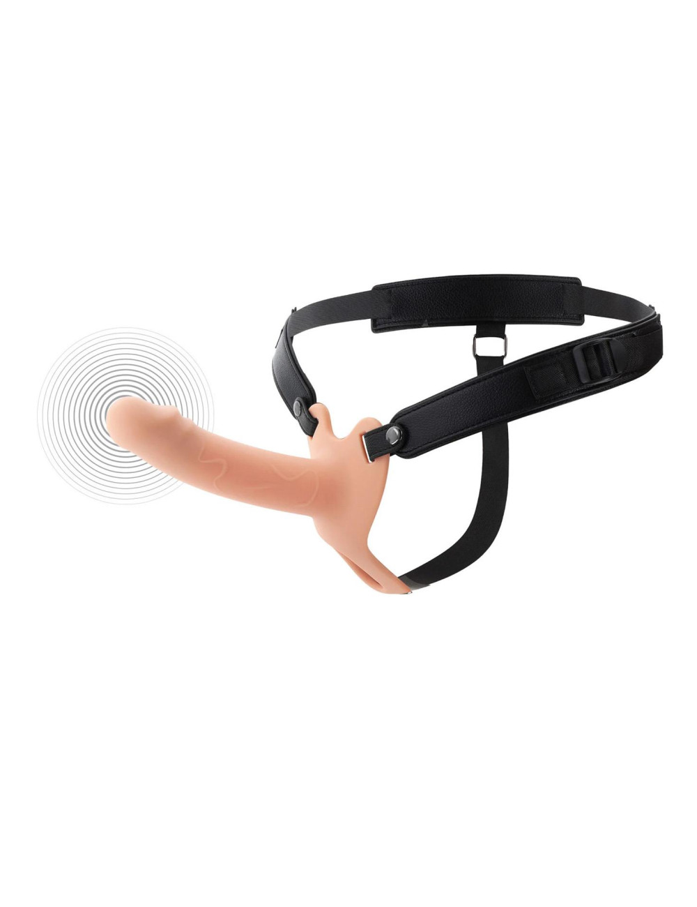 Hollow Penis Strapon Vibrating Silicone 16 cm