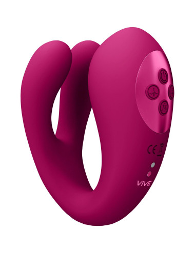 Yoko - Triple Action Vibrator Dual Prongs with Clitoral Pulse Wave