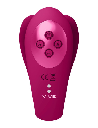 Yoko - Triple Action Vibrator Dual Prongs with Clitoral Pulse Wave