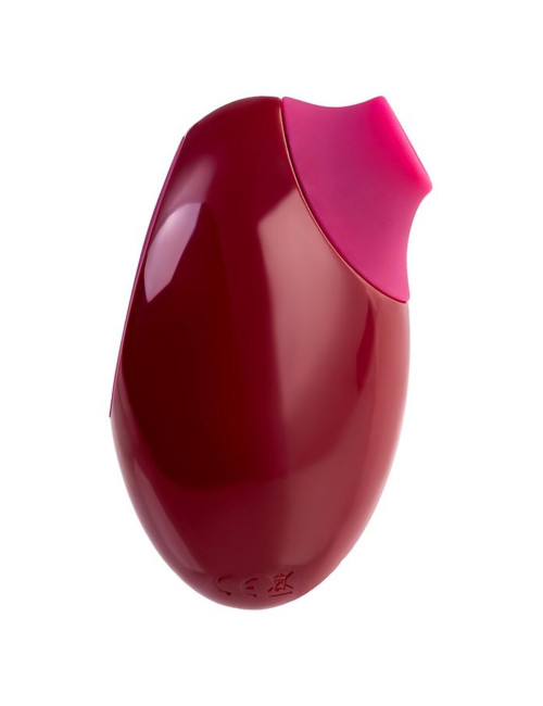 TOYFA A-Toys Myrty Clitoral Vacuum Stimulator, burgundy, 9.8 cm
