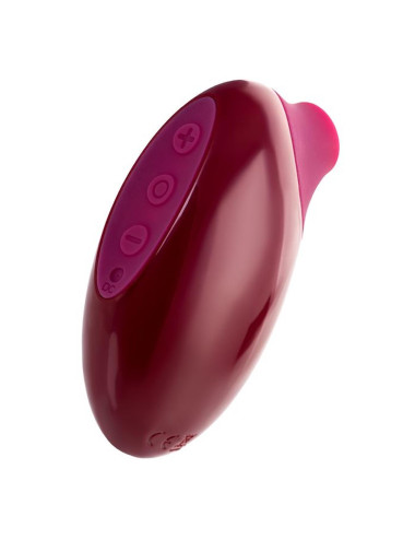 TOYFA A-Toys Myrty Clitoral Vacuum Stimulator, burgundy, 9.8 cm
