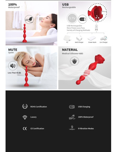 Rosestick Red, 9 vibration functions