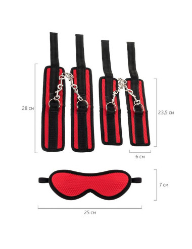 Anonymo bandage set, polyester, red