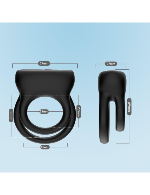 B - Series Joy Dualo Black - wibrator z 9 funkcjami
