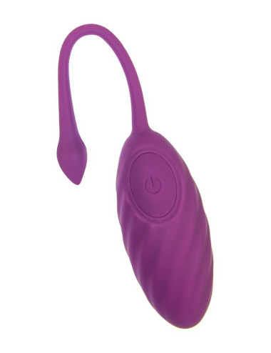 Vibrating egg A-Toys Purr, silicone, purple, 18 cm