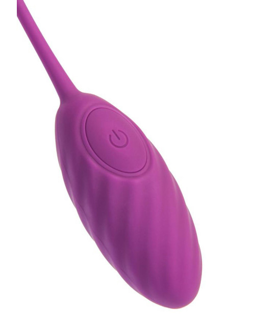 Vibrating egg A-Toys Purr, silicone, purple, 18 cm