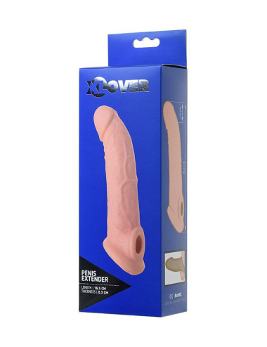 Sleeve ToyFa Xlover, to increase size, TPE, flesh color, 16,5 cm