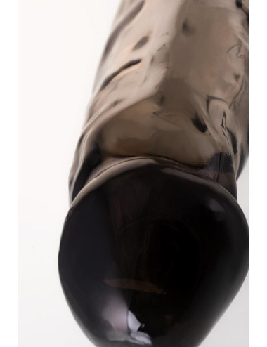 Sleeve ToyFa Xlover, to increase size, TPE, black,transparent , 19,5 cm