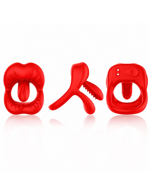 B - Series Joy Big Mouth Red - wibrator 9 funkcji
