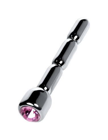 Urethral plug TOYFA Metal, with gem, average, silver