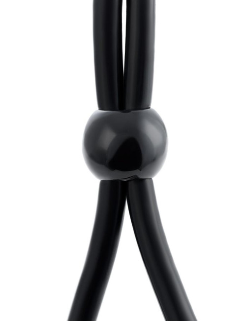 A-Toys by TOYFA Silikonowa pętla na penis z dwoma kulkami 19,5 cm