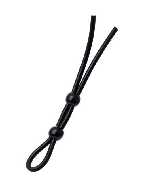 A-Toys by TOYFA Silikonowa pętla na penis z dwoma kulkami 19,5 cm