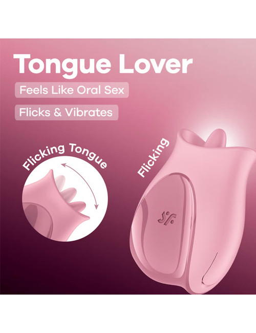 Satisfyer Tongue Lover - Różowy stymulator intymny