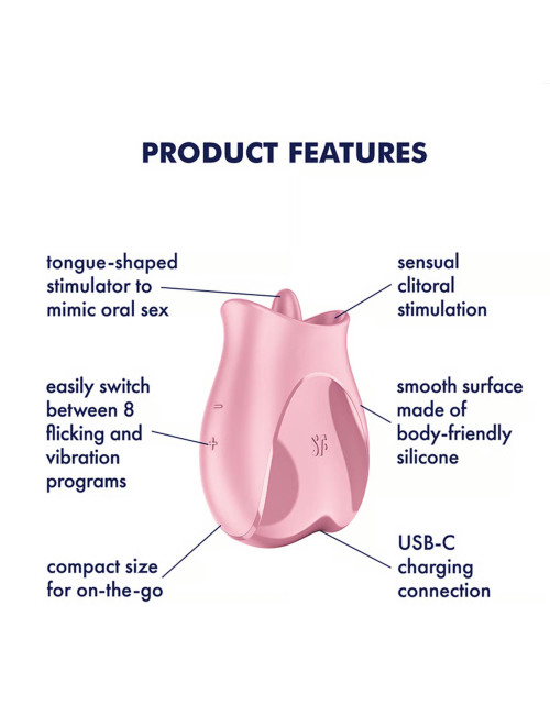 Satisfyer Tongue Lover - Różowy stymulator intymny