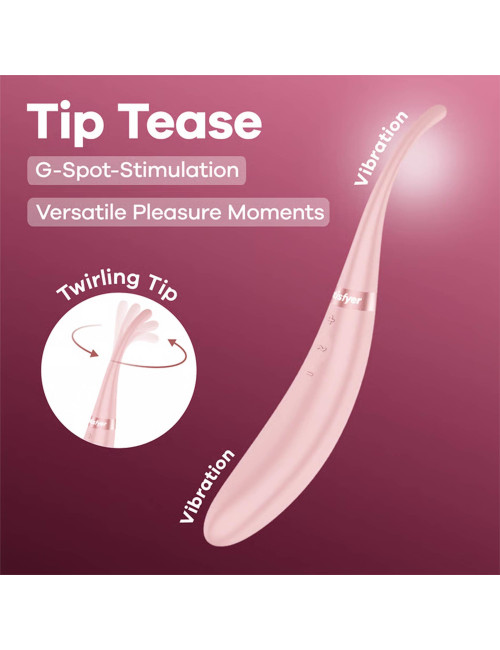 Satisfyer Tip Tease - Różowy masażer punktowy