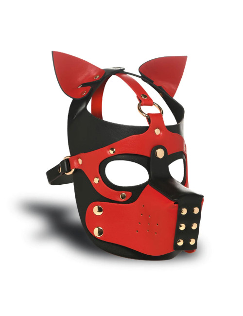 XR Brands Hound Hood with Muzzle - czarna maska BDSM
