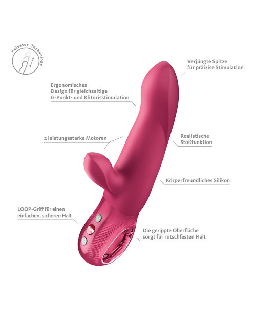Fun Factory Bi Stronic Arc - wibrator malinowy