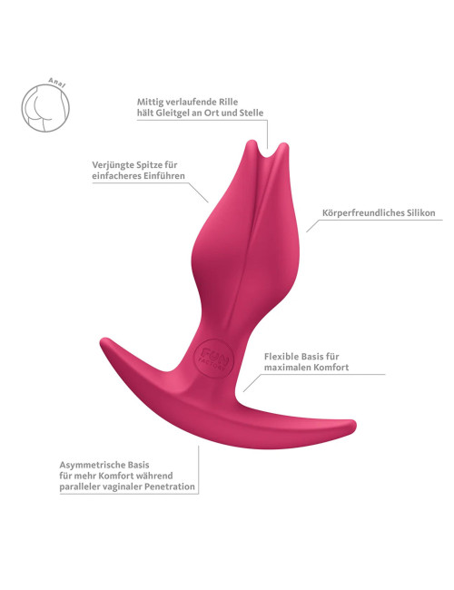 Fun Factory Bootie Fem - Malinowy korek analny