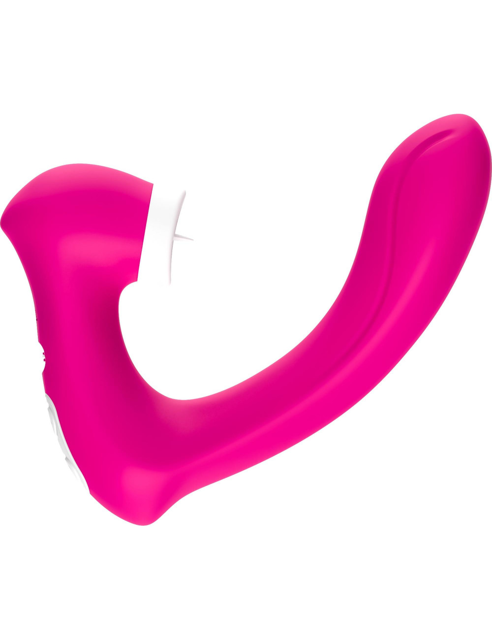Stymulator silicone 2*9 vibration function Rose Red