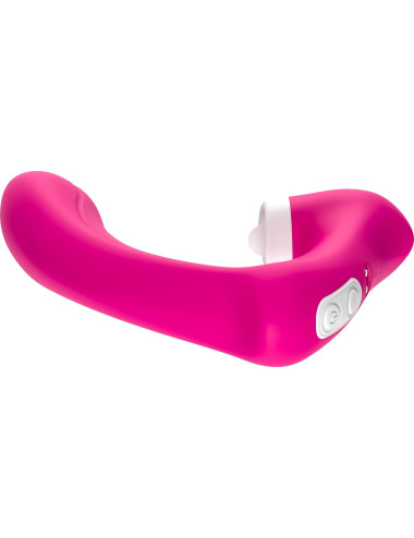 Stymulator silicone 2*9 vibration function Rose Red