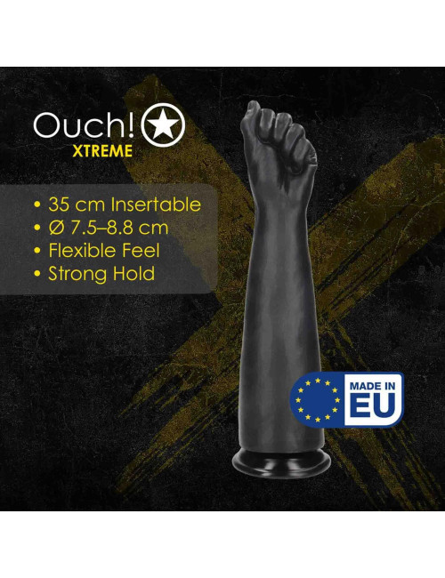Dildo Pięść Ouch! Fist of Pleasure XL 1336g 35cm Czarne