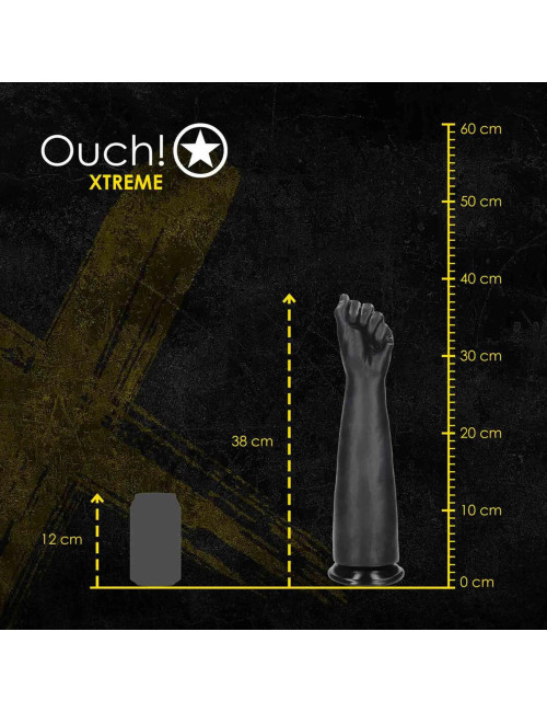 Dildo Pięść Ouch! Fist of Pleasure XL 1336g 35cm Czarne