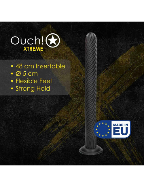 Korek Analny Ouch! Titan Twist 1001g 48cm Czarny