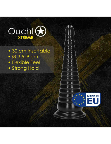 Twisted Vortex - Anal Plug - 1008 gr / 30 cm - Black