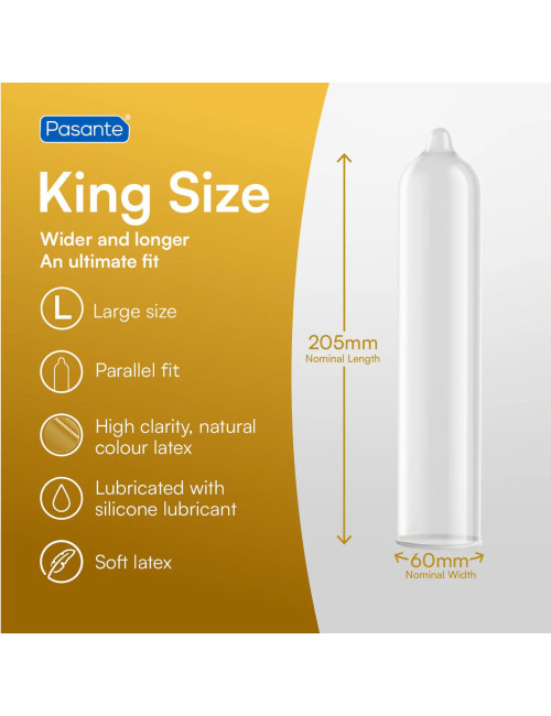 Pasante King Size Condoms 12 pcs